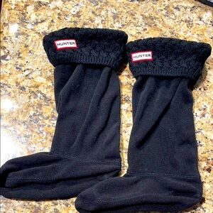 Hunter Fleece Black Boot Liners